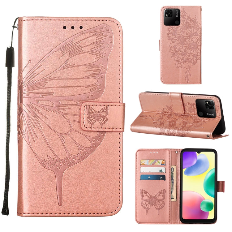 Embossed Butterfly Leather Phone Case, For OPPO Reno7 4G/F21 Pro, For Sony Xperia 1 IV, For Sony Xperia 10 IV, For Sony Xperia ACE III, For Xiaomi Redmi 10A, For Samsung Galaxy M33 5G