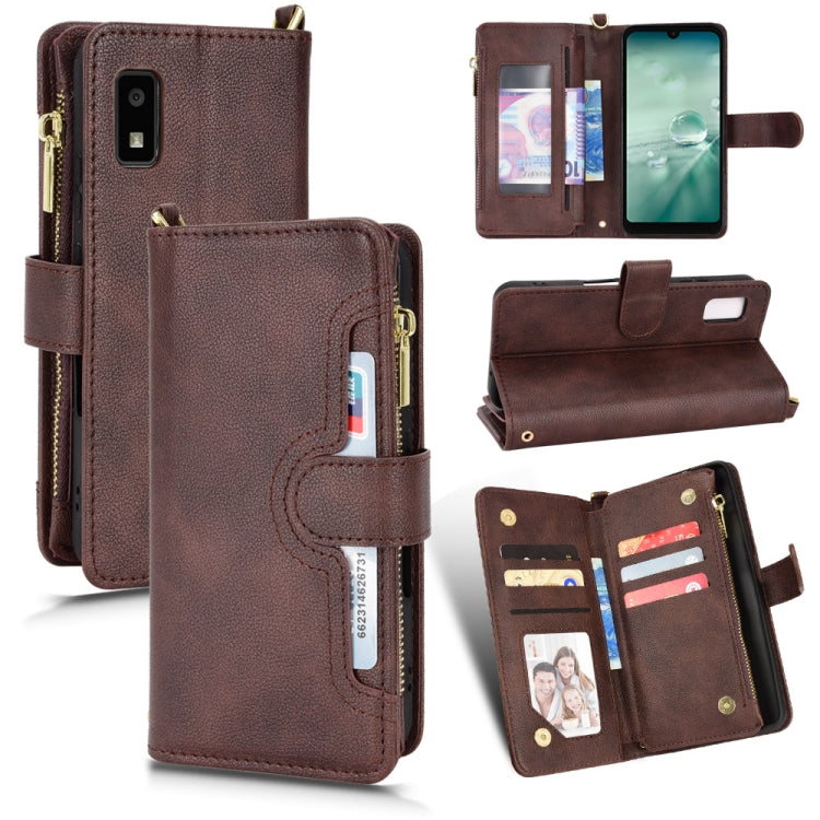 Litchi Texture Zipper Leather Phone Case, For Sharp Aquos Zero6 / Aquos Air, For Sharp Aquos Wish, For Motorola Moto E40 / E30 / E20, For Motorola Edge X30 / Edge 30 Pro /Edge+ 2020, For Motorola Moto G Stylus 5G  2021, For OPPO F17 / A73 4G / A73 2020...