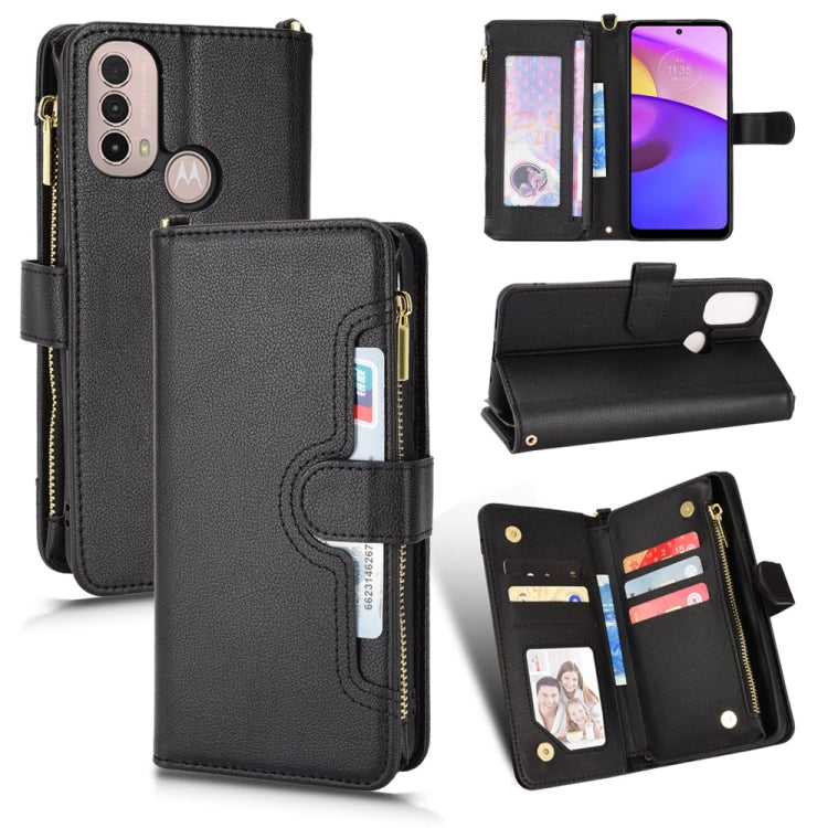 Litchi Texture Zipper Leather Phone Case, For Sharp Aquos Zero6 / Aquos Air, For Sharp Aquos Wish, For Motorola Moto E40 / E30 / E20, For Motorola Edge X30 / Edge 30 Pro /Edge+ 2020, For Motorola Moto G Stylus 5G  2021, For OPPO F17 / A73 4G / A73 2020...