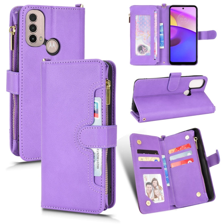 Litchi Texture Zipper Leather Phone Case, For Sharp Aquos Zero6 / Aquos Air, For Sharp Aquos Wish, For Motorola Moto E40 / E30 / E20, For Motorola Edge X30 / Edge 30 Pro /Edge+ 2020, For Motorola Moto G Stylus 5G  2021, For OPPO F17 / A73 4G / A73 2020...