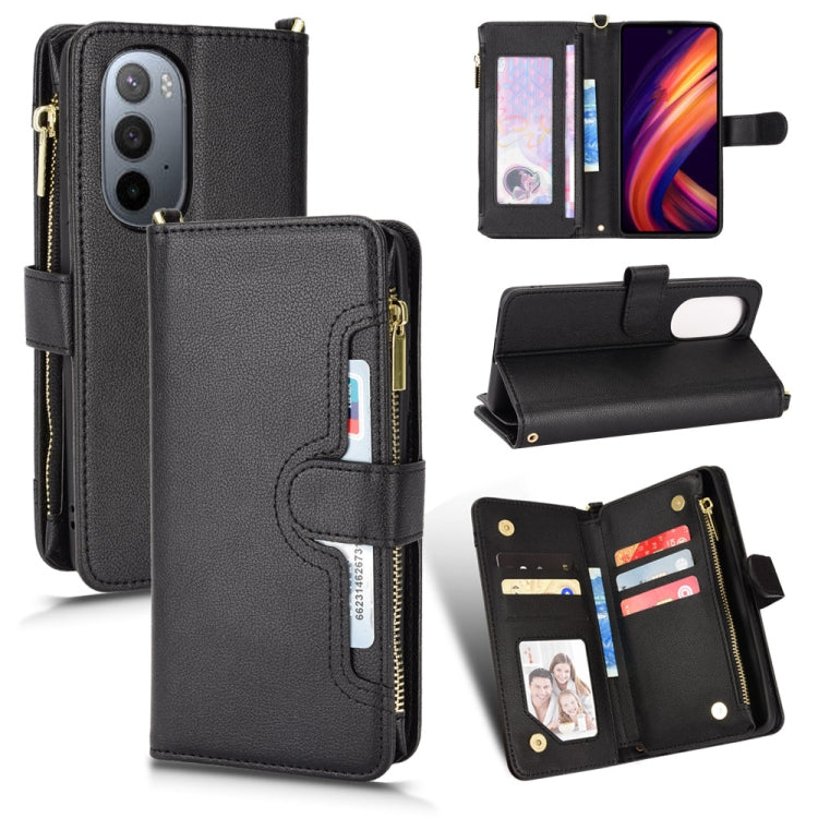Litchi Texture Zipper Leather Phone Case, For Sharp Aquos Zero6 / Aquos Air, For Sharp Aquos Wish, For Motorola Moto E40 / E30 / E20, For Motorola Edge X30 / Edge 30 Pro /Edge+ 2020, For Motorola Moto G Stylus 5G  2021, For OPPO F17 / A73 4G / A73 2020...