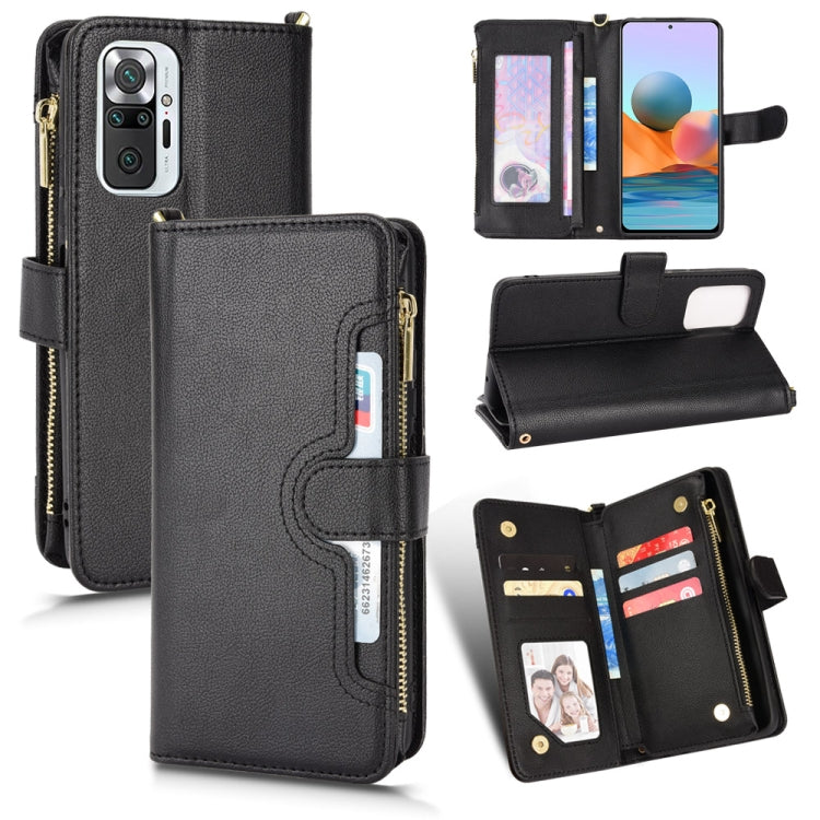 Litchi Texture Zipper Leather Phone Case, For OPPO Realme GT 5G / Realme GT Neo 5G, For Alcatel 1S 2021 / 3L 2021, For Xiaomi Redmi Note 10 Pro / 10 Pro Max 4G, For Xiaomi Redmi Note 10 4G / Note 10S, For Nokia XR20, For Sony Xperia 5 III              ...