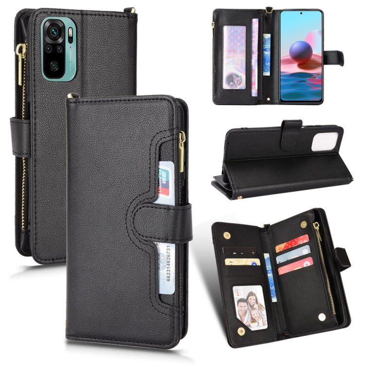 Litchi Texture Zipper Leather Phone Case, For OPPO Realme GT 5G / Realme GT Neo 5G, For Alcatel 1S 2021 / 3L 2021, For Xiaomi Redmi Note 10 Pro / 10 Pro Max 4G, For Xiaomi Redmi Note 10 4G / Note 10S, For Nokia XR20, For Sony Xperia 5 III              ...