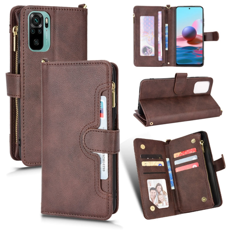 Litchi Texture Zipper Leather Phone Case, For OPPO Realme GT 5G / Realme GT Neo 5G, For Alcatel 1S 2021 / 3L 2021, For Xiaomi Redmi Note 10 Pro / 10 Pro Max 4G, For Xiaomi Redmi Note 10 4G / Note 10S, For Nokia XR20, For Sony Xperia 5 III              ...