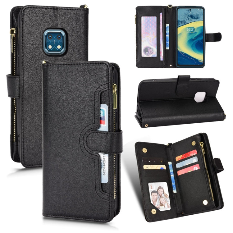 Litchi Texture Zipper Leather Phone Case, For Xiaomi Redmi Note 10 Pro / 10 Pro Max 4G, For Xiaomi Redmi Note 10 4G / Note 10S, For Nokia XR20, For Sony Xperia 5 III, For Sony Xperia 10 III, For OnePlus 10 Pro 5G, For OnePlus Nord 2 5G