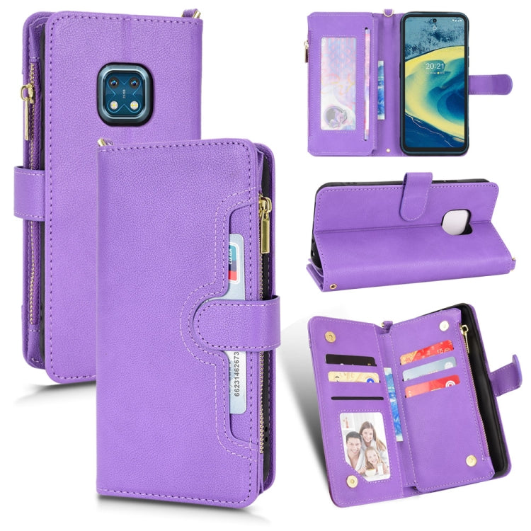 Litchi Texture Zipper Leather Phone Case, For Xiaomi Redmi Note 10 Pro / 10 Pro Max 4G, For Xiaomi Redmi Note 10 4G / Note 10S, For Nokia XR20, For Sony Xperia 5 III, For Sony Xperia 10 III, For OnePlus 10 Pro 5G, For OnePlus Nord 2 5G