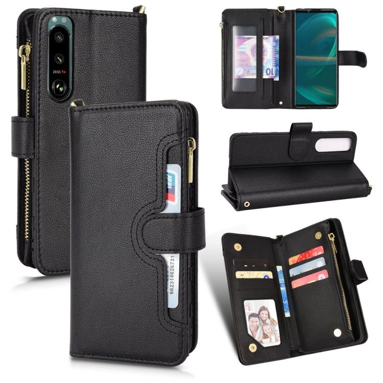 Litchi Texture Zipper Leather Phone Case, For Xiaomi Redmi Note 10 Pro / 10 Pro Max 4G, For Xiaomi Redmi Note 10 4G / Note 10S, For Nokia XR20, For Sony Xperia 5 III, For Sony Xperia 10 III, For OnePlus 10 Pro 5G, For OnePlus Nord 2 5G