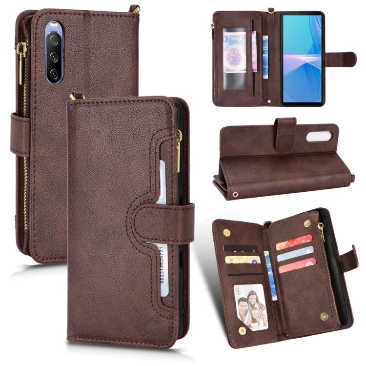 Litchi Texture Zipper Leather Phone Case, For OPPO Realme GT 5G / Realme GT Neo 5G, For Alcatel 1S 2021 / 3L 2021, For Xiaomi Redmi Note 10 Pro / 10 Pro Max 4G, For Xiaomi Redmi Note 10 4G / Note 10S, For Nokia XR20, For Sony Xperia 5 III              ...