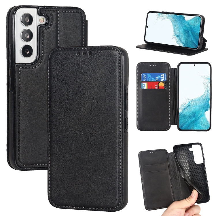 Knight Magnetic Suction Leather Phone Case, For Samsung Galaxy S22 5G, For Samsung Galaxy S22+ 5G, For Samsung Galaxy S22 Ultra 5G, For Samsung Galaxy S21 5G, For Samsung Galaxy S21+ 5G, For Samsung Galaxy S21 Ultra 5G, For Samsung Galaxy S20          ...
