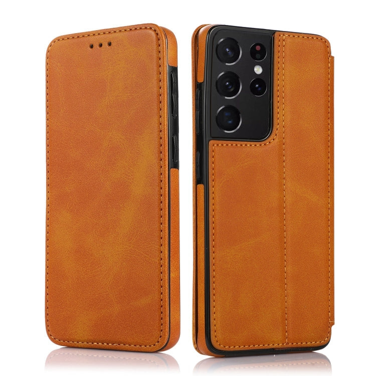 Knight Magnetic Suction Leather Phone Case, For Samsung Galaxy S22 5G, For Samsung Galaxy S22+ 5G, For Samsung Galaxy S22 Ultra 5G, For Samsung Galaxy S21 5G, For Samsung Galaxy S21+ 5G, For Samsung Galaxy S21 Ultra 5G, For Samsung Galaxy S20          ...
