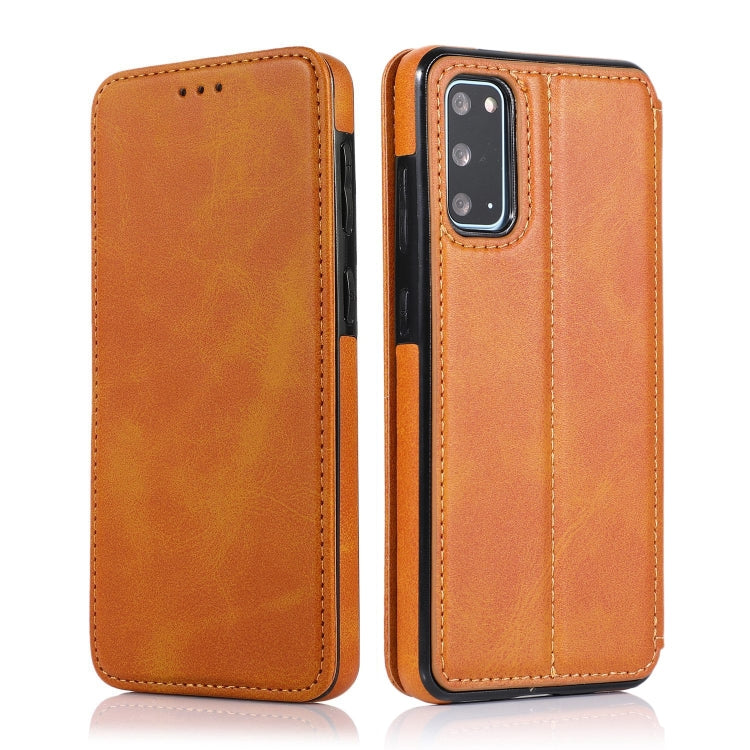 Knight Magnetic Suction Leather Phone Case, For Samsung Galaxy S22 5G, For Samsung Galaxy S22+ 5G, For Samsung Galaxy S22 Ultra 5G, For Samsung Galaxy S21 5G, For Samsung Galaxy S21+ 5G, For Samsung Galaxy S21 Ultra 5G, For Samsung Galaxy S20          ...