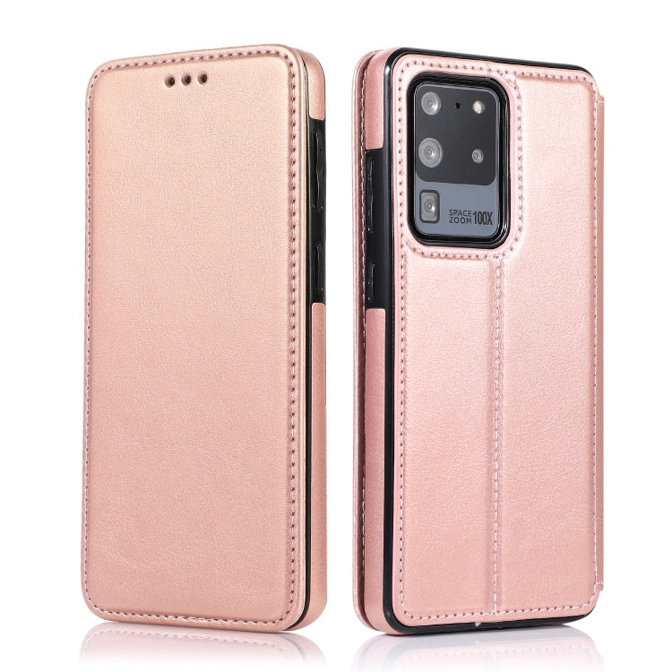 Knight Magnetic Suction Leather Phone Case, For Samsung Galaxy S20 Ultra, For Samsung Galaxy S10, For Samsung Galaxy S10+, For Samsung Galaxy S10e, For Samsung Galaxy Note10, For Samsung Galaxy Note10+