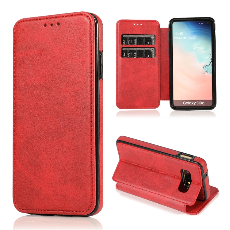Knight Magnetic Suction Leather Phone Case, For Samsung Galaxy S20 Ultra, For Samsung Galaxy S10, For Samsung Galaxy S10+, For Samsung Galaxy S10e, For Samsung Galaxy Note10, For Samsung Galaxy Note10+