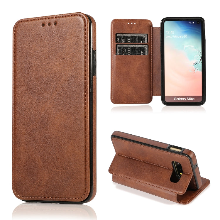 Knight Magnetic Suction Leather Phone Case, For Samsung Galaxy S20 Ultra, For Samsung Galaxy S10, For Samsung Galaxy S10+, For Samsung Galaxy S10e, For Samsung Galaxy Note10, For Samsung Galaxy Note10+