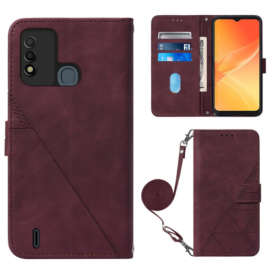 Crossbody 3D Embossed Flip Leather Phone Case, For Itel P37/Vision 2S/P651L, For Motorola Moto G 5G 2022, For Nokia G21/G11, For OnePlus Nord CE 2 5G, For Motorola Moto G Stylus 4G 2022, For OPPO A57 5G 2022, For OPPO Realme C31 4G, For Motorola Moto G52