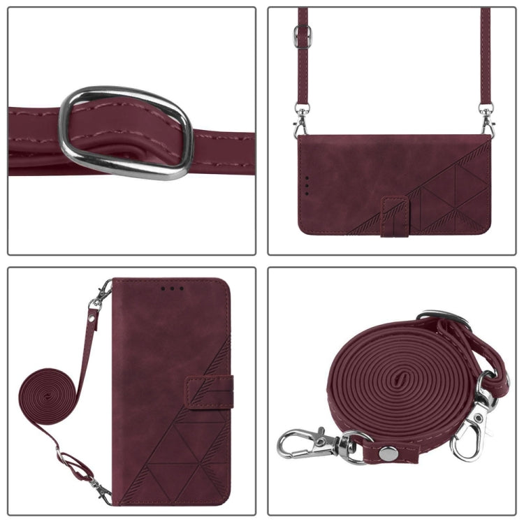 Crossbody 3D Embossed Flip Leather Phone Case, For OPPO Reno7 4G/F21 Pro, For Xiaomi Poco M4 Pro 4G, For Xiaomi Poco X4 Pro 5G, For Sony Xperia 1 IV, For Sony Xperia 10 IV, For Sony Xperia ACE III, For Xiaomi Redmi 10A, For Samsung Galaxy M33 5G Global