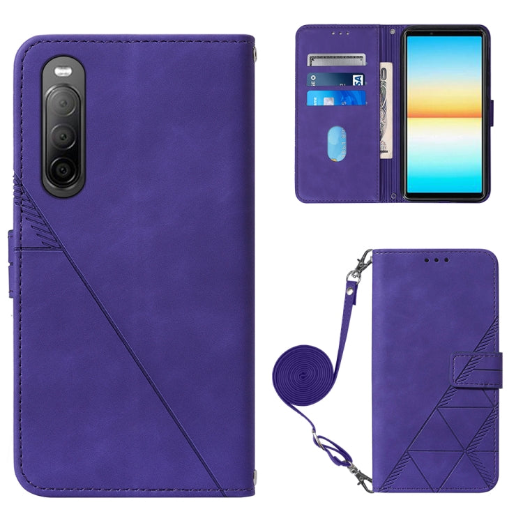 Crossbody 3D Embossed Flip Leather Phone Case, For OPPO Reno7 4G/F21 Pro, For Xiaomi Poco M4 Pro 4G, For Xiaomi Poco X4 Pro 5G, For Sony Xperia 1 IV, For Sony Xperia 10 IV, For Sony Xperia ACE III, For Xiaomi Redmi 10A, For Samsung Galaxy M33 5G Global