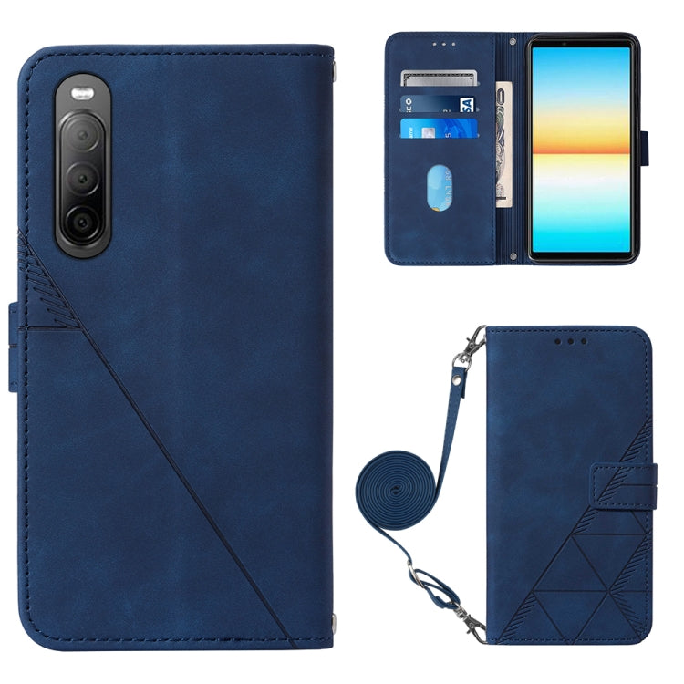 Crossbody 3D Embossed Flip Leather Phone Case, For OPPO Reno7 4G/F21 Pro, For Xiaomi Poco M4 Pro 4G, For Xiaomi Poco X4 Pro 5G, For Sony Xperia 1 IV, For Sony Xperia 10 IV, For Sony Xperia ACE III, For Xiaomi Redmi 10A, For Samsung Galaxy M33 5G Global