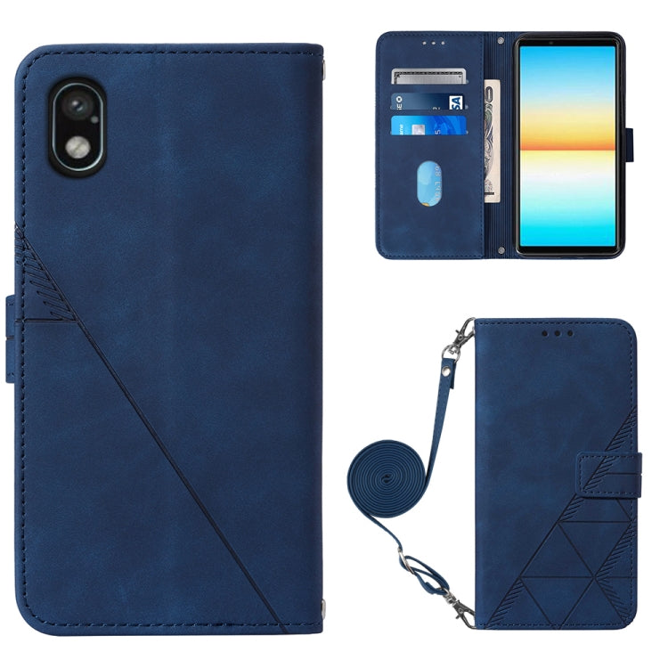 Crossbody 3D Embossed Flip Leather Phone Case, For OPPO Reno7 4G/F21 Pro, For Xiaomi Poco M4 Pro 4G, For Xiaomi Poco X4 Pro 5G, For Sony Xperia 1 IV, For Sony Xperia 10 IV, For Sony Xperia ACE III, For Xiaomi Redmi 10A, For Samsung Galaxy M33 5G Global