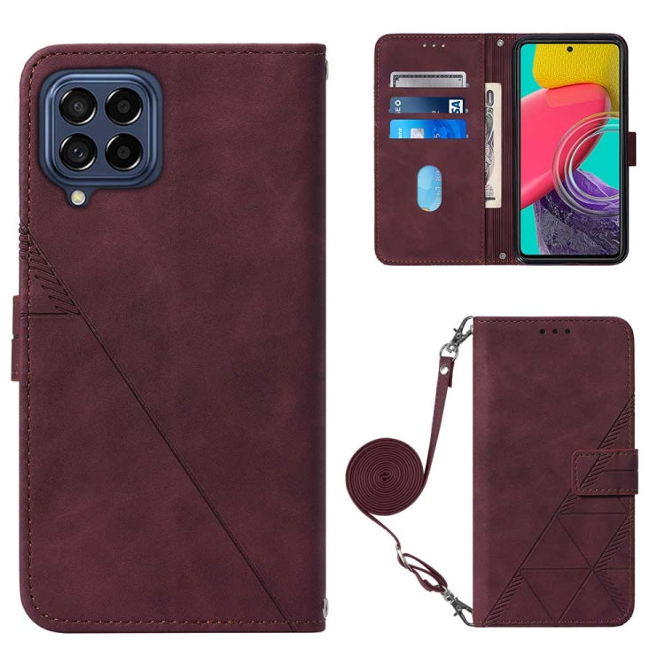 Crossbody 3D Embossed Flip Leather Phone Case, For OPPO Reno7 4G/F21 Pro, For Xiaomi Poco M4 Pro 4G, For Xiaomi Poco X4 Pro 5G, For Sony Xperia 1 IV, For Sony Xperia 10 IV, For Sony Xperia ACE III, For Xiaomi Redmi 10A, For Samsung Galaxy M33 5G Global