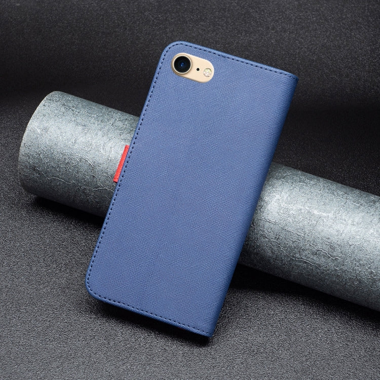 BF13 Color Matching Cross Texture Leather Phone Case, For iPhone SE 2022 / 2020 / 8 / 7, For iPhone 8 Plus / 7 Plus