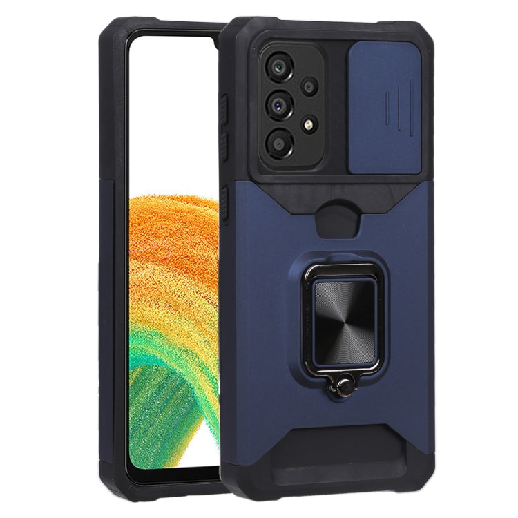 Sliding Camera Cover Design PC + TPU Shockproof Phone Case, For Galaxy A33 5G