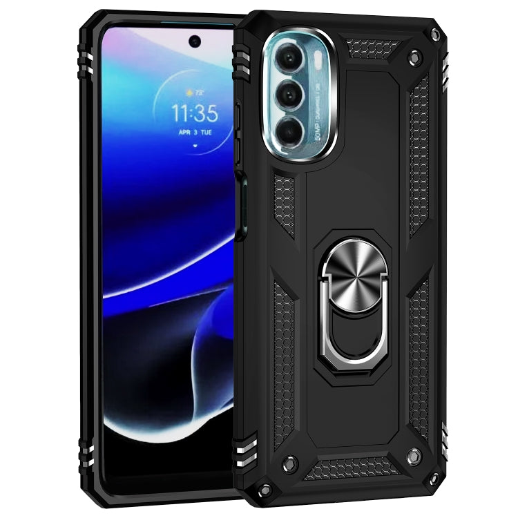 Shockproof TPU + PC Holder Phone Case, For Motorola Moto G 5G 2022, For Motorola Moto G22