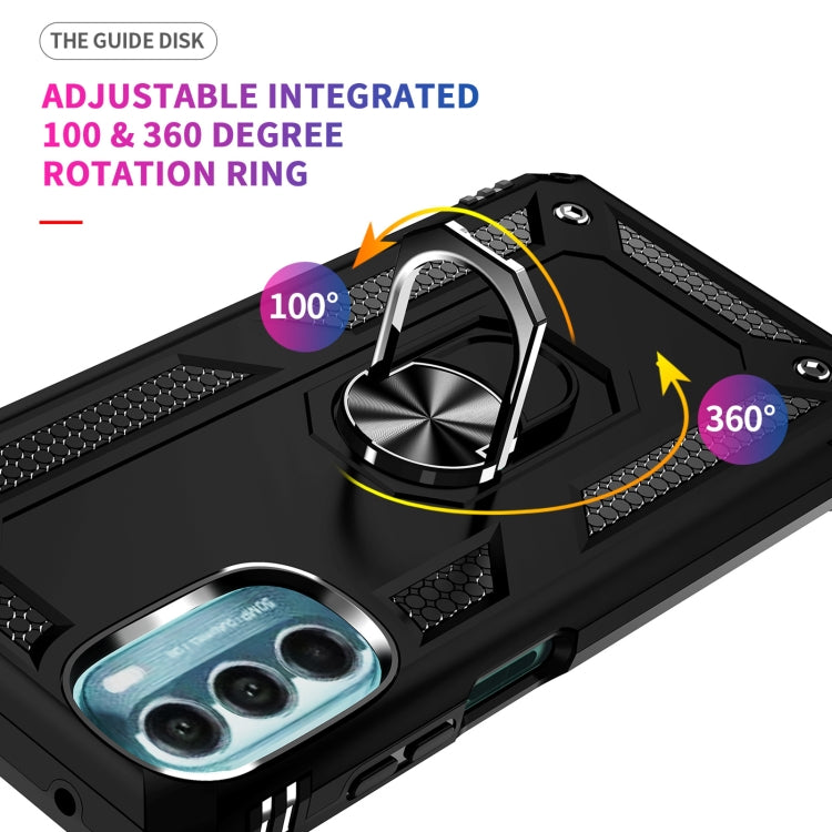 Shockproof TPU + PC Holder Phone Case, For Motorola Moto G 5G 2022, For Motorola Moto G22