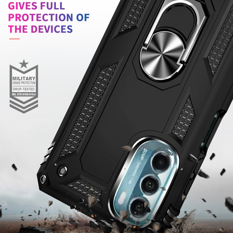 Shockproof TPU + PC Holder Phone Case, For Motorola Moto G 5G 2022, For Motorola Moto G22