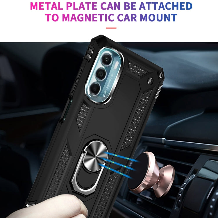 Shockproof TPU + PC Holder Phone Case, For Motorola Moto G 5G 2022, For Motorola Moto G22