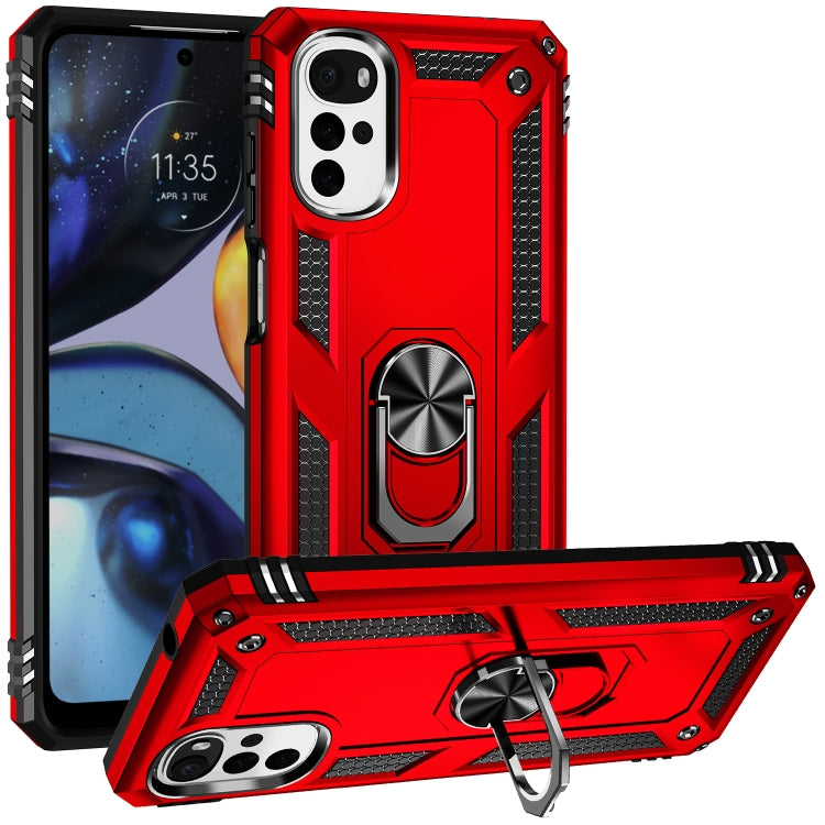 Shockproof TPU + PC Holder Phone Case, For Motorola Moto G 5G 2022, For Motorola Moto G22