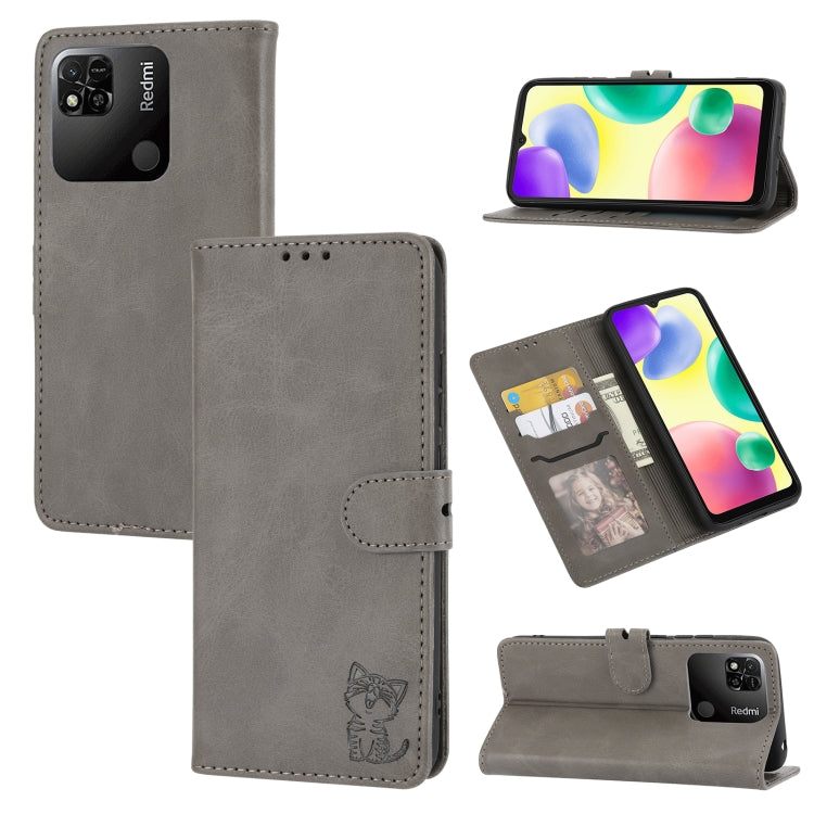 Embossed Happy Cat Pattern Leather Phone Case, For Google Pixel 6a, For Google Pixel 7 5G, For Google Pixel 7 Pro 5G, For Xiaomi Redmi 10A, For Xiaomi Redmi Note 11 4G Global/11S, For Xiaomi Redmi Note 11 Pro Global, For Samsung Galaxy A23 4G          ...