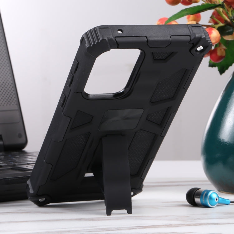 Shockproof TPU + PC Magnetic Protective Phone Case with Holder, For Samsung Galaxy A33 5G