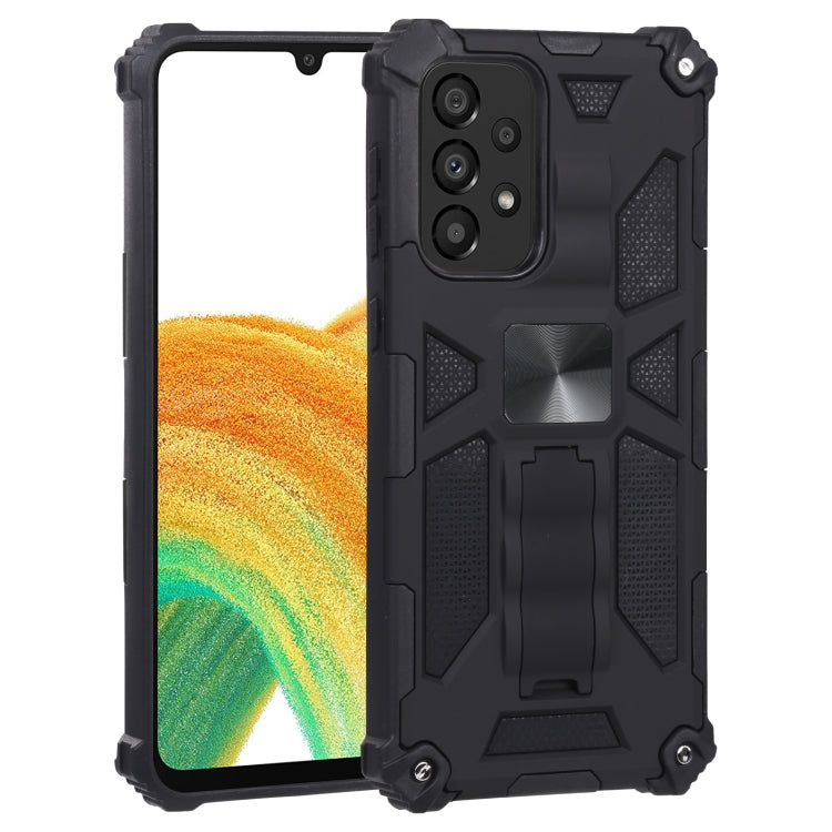 Shockproof TPU + PC Magnetic Protective Phone Case with Holder, For Samsung Galaxy A33 5G