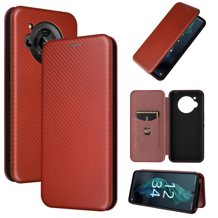 Carbon Fiber Texture Magnetic Leather Phone Case, For OPPO A57 5G, For OPPO Reno7 4G / F21 Pro 4G, For Samsung Galaxy M33 5G, For Sharp Simple Sumaho 6, For Sharp Aquos R7