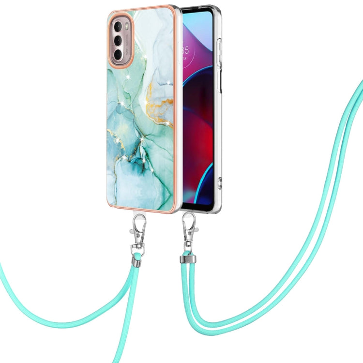 Electroplating Marble Pattern TPU Phone Case with Lanyard, For iPhone SE 2022 / SE 2020 / 8 / 7, For Motorola Moto G Stylus 2022, For Nokia G20 / G10, For Nokia G21 / G11, For Samsung Galaxy A23 5G / 4G, For OPPO Realme 9 Pro+ 5G                       ...