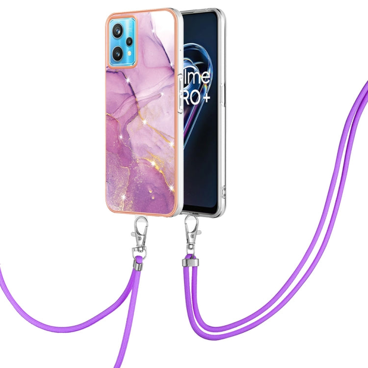 Electroplating Marble Pattern TPU Phone Case with Lanyard, For iPhone SE 2022 / SE 2020 / 8 / 7, For Motorola Moto G Stylus 2022, For Nokia G20 / G10, For Nokia G21 / G11, For Samsung Galaxy A23 5G / 4G, For OPPO Realme 9 Pro+ 5G                       ...