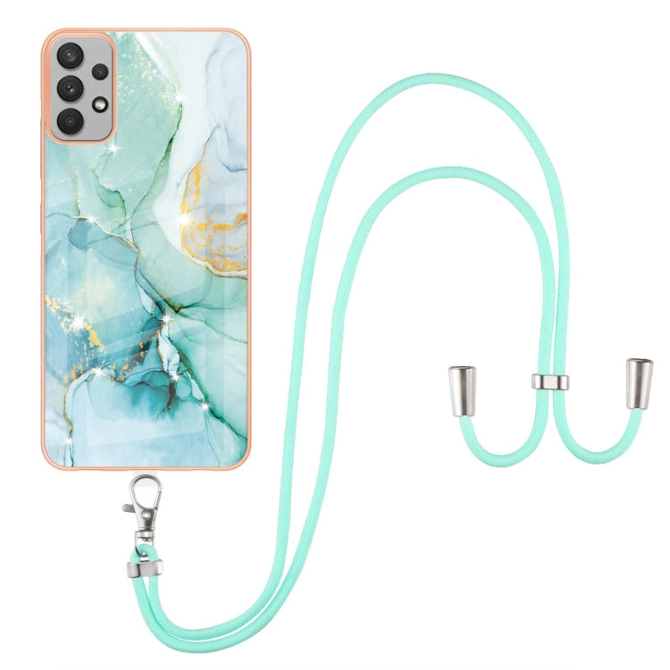 Electroplating Marble Pattern TPU Phone Case with Lanyard, For iPhone SE 2022 / SE 2020 / 8 / 7, For Motorola Moto G Stylus 2022, For Nokia G20 / G10, For Nokia G21 / G11, For Samsung Galaxy A23 5G / 4G, For OPPO Realme 9 Pro+ 5G                       ...