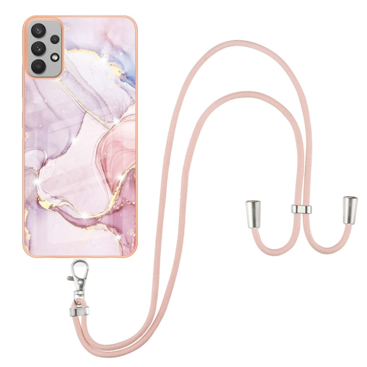 Electroplating Marble Pattern TPU Phone Case with Lanyard, For iPhone SE 2022 / SE 2020 / 8 / 7, For Motorola Moto G Stylus 2022, For Nokia G20 / G10, For Nokia G21 / G11, For Samsung Galaxy A23 5G / 4G, For OPPO Realme 9 Pro+ 5G                       ...