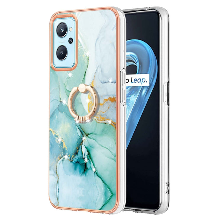 Electroplating Marble Pattern TPU Phone Case with Ring, For Samsung Galaxy A13 4G, For OPPO Realme 9 Pro 5G, For OPPO Realme 9i / A36 / A96 4G