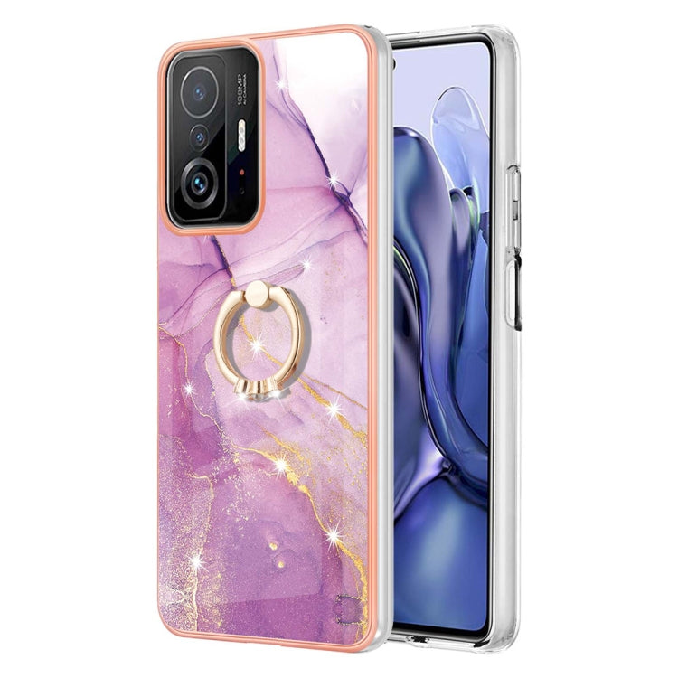 Electroplating Marble Pattern TPU Phone Case with Ring, For iPhone SE 2022 / SE 2020 / 8 / 7, For Motorola Moto G Stylus 2022, For Nokia G20 / G10, For Nokia G21 / G11, For Xiaomi 11T / 11T Pro, For Xiaomi Redmi 10, For Samsung Galaxy A23 5G / 4G      ...