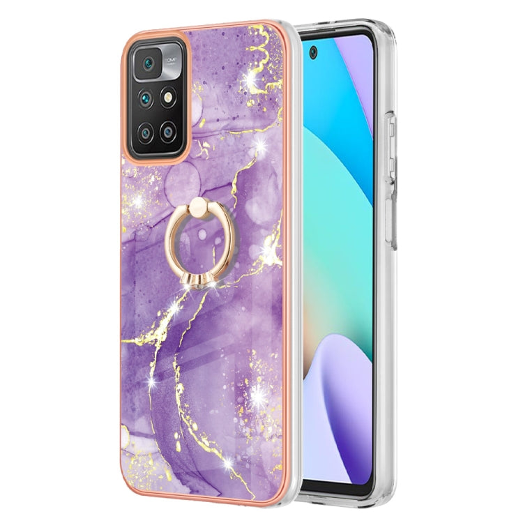 Electroplating Marble Pattern TPU Phone Case with Ring, For iPhone SE 2022 / SE 2020 / 8 / 7, For Motorola Moto G Stylus 2022, For Nokia G20 / G10, For Nokia G21 / G11, For Xiaomi 11T / 11T Pro, For Xiaomi Redmi 10, For Samsung Galaxy A23 5G / 4G      ...