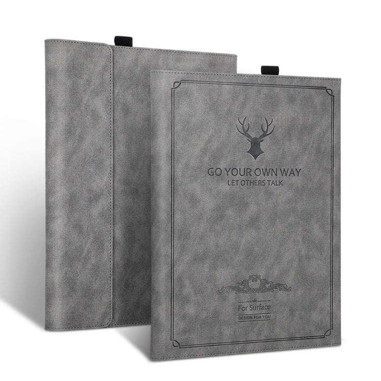 Deer Head Pattern Tablet Leather Case, For Microsoft Surface Go 3 / 2 / 1, For MicroSoft Surface Pro 8, For MicroSoft Surface Pro 7 / 6 / 5 / 4