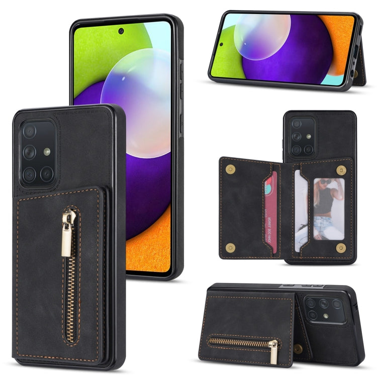 Zipper Card Holder Phone Case, For Samsung Galaxy A12 5G, For Samsung Galaxy A51 4G, For Samsung Galaxy A71 4G, For Samsung Galaxy A52 / A52s, For Samsung Galaxy Note20, For Samsung Galaxy Note20 Ultra, For Samsung Galaxy S20, For Samsung Galaxy S20+
