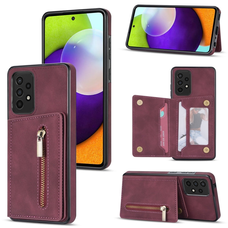 Zipper Card Holder Phone Case, For Samsung Galaxy A12 5G, For Samsung Galaxy A51 4G, For Samsung Galaxy A71 4G, For Samsung Galaxy A52 / A52s, For Samsung Galaxy Note20, For Samsung Galaxy Note20 Ultra, For Samsung Galaxy S20, For Samsung Galaxy S20+