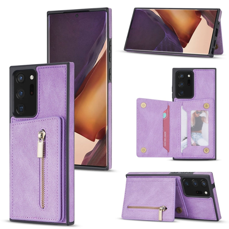 Zipper Card Holder Phone Case, For Samsung Galaxy A12 5G, For Samsung Galaxy A51 4G, For Samsung Galaxy A71 4G, For Samsung Galaxy A52 / A52s, For Samsung Galaxy Note20, For Samsung Galaxy Note20 Ultra, For Samsung Galaxy S20, For Samsung Galaxy S20+