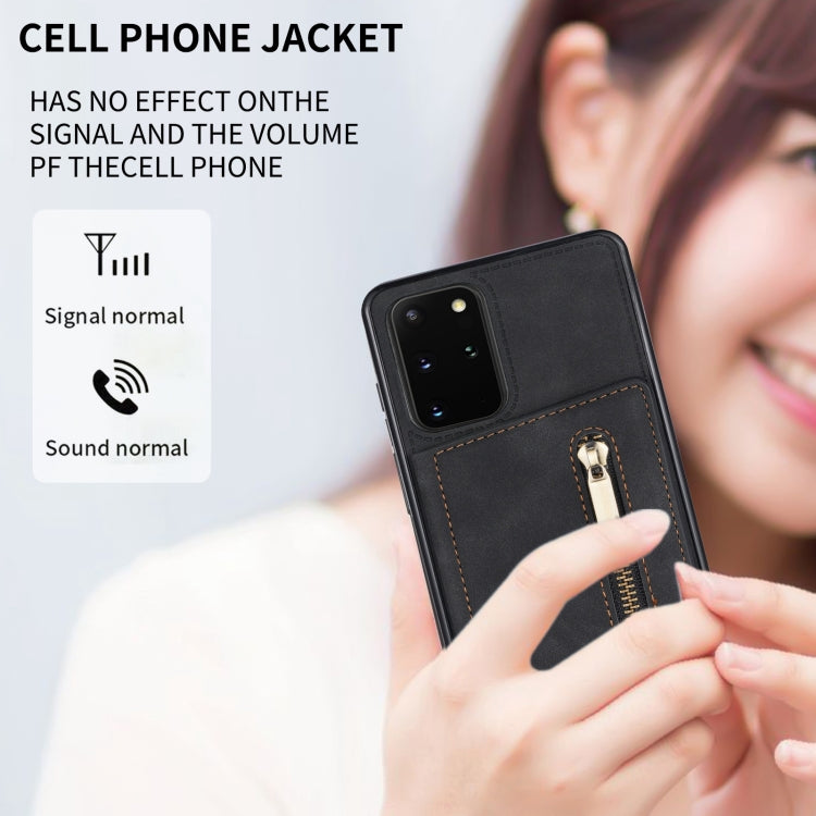 Zipper Card Holder Phone Case, For Samsung Galaxy S20 FE, For Samsung Galaxy S20 Ultra, For Samsung Galaxy S21 Ultra 5G, For Samsung Galaxy S21+ 5G, For Samsung Galaxy S21 5G, For Samsung Galaxy S21 FE 5G, For Samsung Galaxy S22 5G                     ...