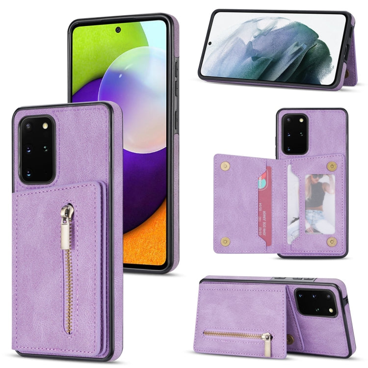 Zipper Card Holder Phone Case, For Samsung Galaxy S20 FE, For Samsung Galaxy S20 Ultra, For Samsung Galaxy S21 Ultra 5G, For Samsung Galaxy S21+ 5G, For Samsung Galaxy S21 5G, For Samsung Galaxy S21 FE 5G, For Samsung Galaxy S22 5G                     ...