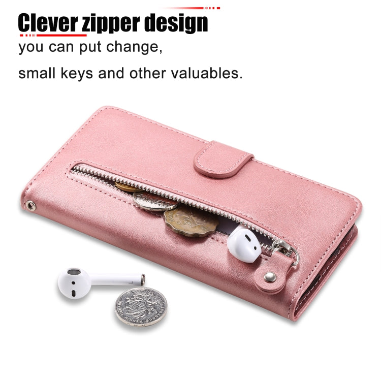 Calf Texture Zipper Leather Phone Case, For OPPO Realme GT Neo3, For OPPO Reno7 4G / F21 Pro 4G / 5G, For Samsung Galaxy M33 5G Global, For Samsung Galaxy M53 5G