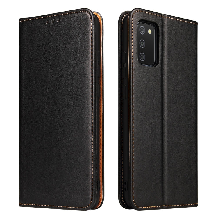 Fierre Shann PU Genuine Leather Texture Leather Phone Case, For Samsung Galaxy A02s, For Samsung Galaxy A13 5G, For Samsung Galaxy A33 5G, For Samsung Galaxy A53 5G, For Samsung Galaxy A73 5G, For Samsung Galaxy S21 FE 5G, For Samsung Galaxy A22 5G